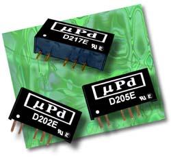 D200E Series UL Approved 2W SIP Single & Dual Output DC/DC Converters