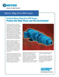 Brochure on Sealless Moyno® Mag Drive 500 Pumps