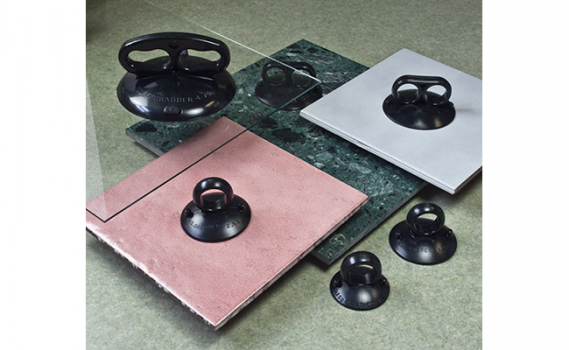 Grabbers Cups Allow Safe Handling of Ceramic Tile, & Metal