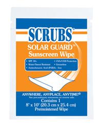 SCRUBS® SOLAR GUARD™ Sunscreen Wipes Help Form Skin Protection Habit