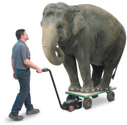 Cordless, Battery-Powered Cart Mover