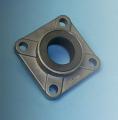 SELF-LUBRICATING BUSHINGS IN STAINLESS STEEL  FLANGE BLOCKS ARE SUITABLE FOR WET OR SUBMERSIBLE APPLICATIONS