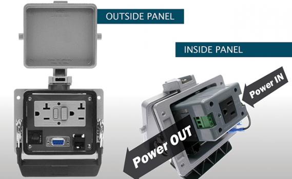 Power Port for Pane Interface Connectors