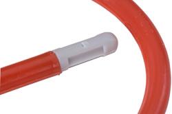 CRUSH GAUGE RETAINING RING PROVIDES A SECURE LOCK AND A SAFETY WARNING