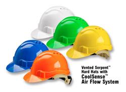 Serpent™ Ventilated Safety Helmet  Helps Keep Workers Cooler in Warm Weather