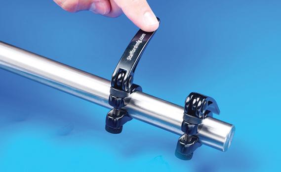 Quick-Release Clamp Attaches & Repositions without Tools