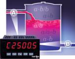 DUAL RATE METER MONITORS TWO SIGNAL INPUTS AT ONCE AND PERFORMS APPLICATION-SPECIFIC CALCULATIONS