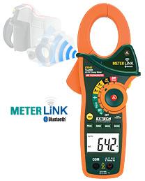 1000A AC/DC True RMS Clamp/DMM with IR Thermometer and Bluetooth MeterLink™