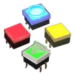 JS Series 12mm Square Illuminated Tactile Switch