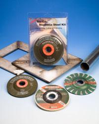 Stainless Steel Abrasives Kit for Grinding, Blending and Cutting Applications