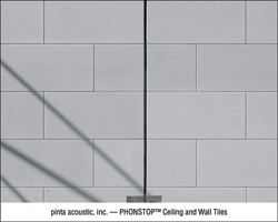 pinta acoustic introduces PHONSTOP™ Ceiling and Wall Tiles