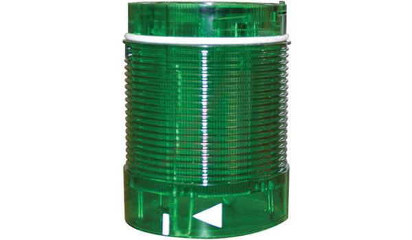 Light Tower, 24V AC/DC, 50mm Lens Module, Green, Continuous LED