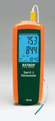 TYPE K/J SINGLE INPUT THERMOMETER WITH SIDE-BUTTON CONTROLS FOR CONVENIENT ONE-HAND OPERATION