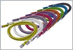 A Rainbow of Colorful CAT 6 Patch Cables with Color-Matched Boots