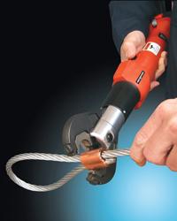 Battery-Powered Compression Tools Speed Wire Rope Splicing