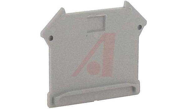 End Cover; Universal; Term Blk; Gray; 42.5 mm L; 1.8 mm W; 35.9 mm H