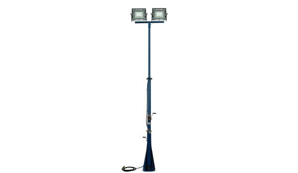 Explosion Proof 16 Foot Telescoping Light Mast with Rotating Base