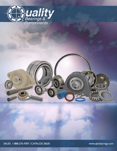 New 384-Page B620 Bearing Catalog/Handbook from QBC Features over 4,978 Standardized Off-The-Shelf Bearings