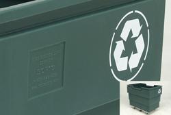 Recycle Carts Tout Full Color Graphics, Serial Numbers