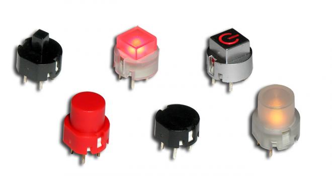 CIT RELAY & SWITCH  SH Series offers 25 Actuator Option Bi-Colored Illuminated Momentary Switch