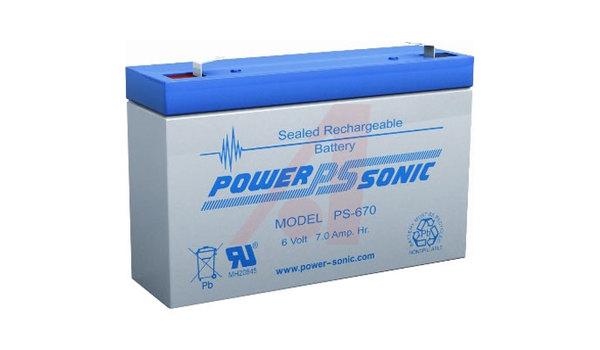 Battery; 6 VDC; Lead Acid; 7; Rechargeable; 6 VDC; 2.8 lbs.; -40 degC; 60 degC