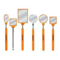 HiVis Orange Inspection Mirrors